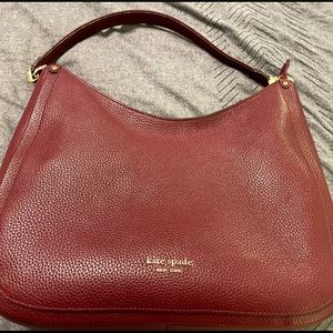 EUC Kate Spade burgundy shoulder bag